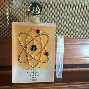 Lattafa Tharwah Gold 5ML Sample – Decanted Perfume